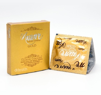 Picture of RY Jelly 30gm 1 Pc & Amore Black & Gold Condoms 2 Pack (6pcs)