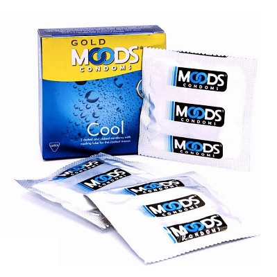 Picture of Moods Gold Cool Condom Buy 3 get 1 Ry Jelly 10g (Personal Lubricant) Free