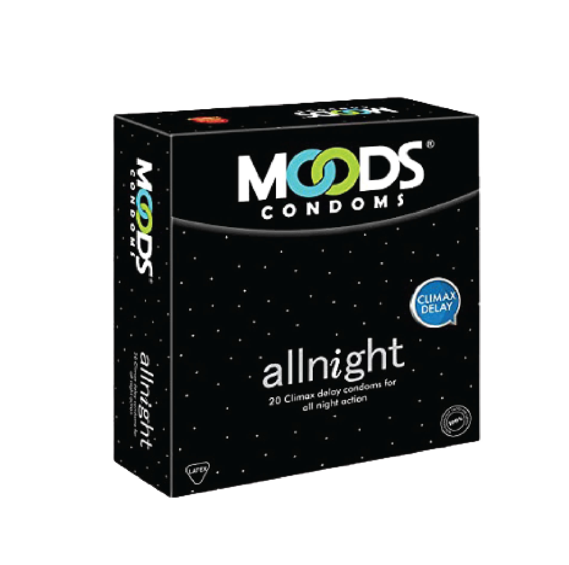 Picture of Moods Allnight Climax Delay Condom 6's Combo Pack (3x6=18pcs)