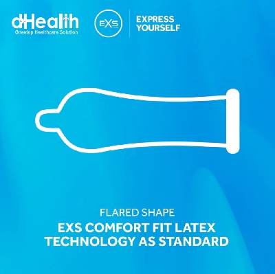 Picture of EXS Comfy Fit Ribbed & Dotted Condom Buy 6 get 1 Ry Jelly 10g (Personal Lubricant) Free