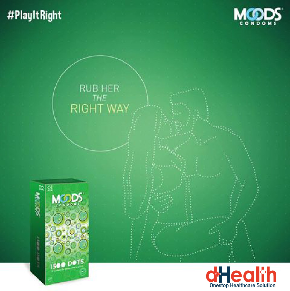 Picture of Moods 1500 dotted Condom Full Box ( 10 pack of 3's / 30pcs) & Free 1 pc RY Jelly 30g