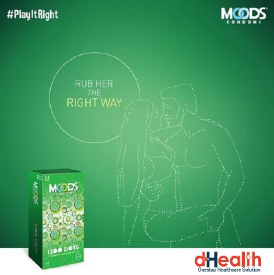Picture of Moods 1500 dotted Condom Full Box ( 10 pack of 3's / 30pcs) & Free 1 pc RY Jelly 30g