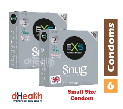 Picture of Eazy Jelly 50g (Personal Lubricant) 1 Pc & EXS Snug small size condom, fit condom, tight fit  condom 2 packs (3x2=6 pcs) combo Pack