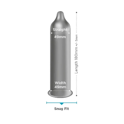 Picture of EXS Snug condom, small size condom, fit condom, closer fitting condom, tight fit  condom, 2's combo pack (3x2=6pcs)