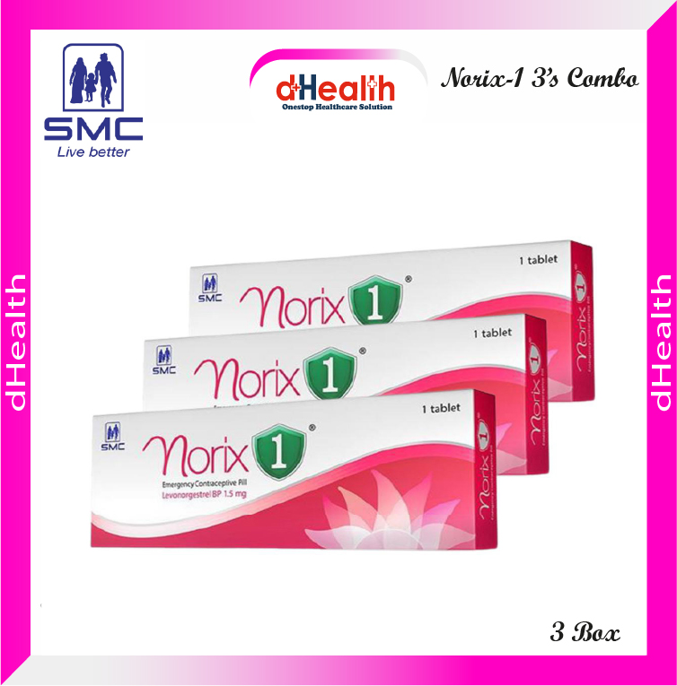 Picture of Norix 1 For Women Emergency Contraceptive Pill 3 Combo Pack