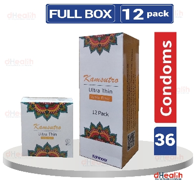 Picture of Kohinoor Kamsutra Ultra Thin Vanilla Flavor Condom 3,s Combo Pack (3x3)=9 Pcs