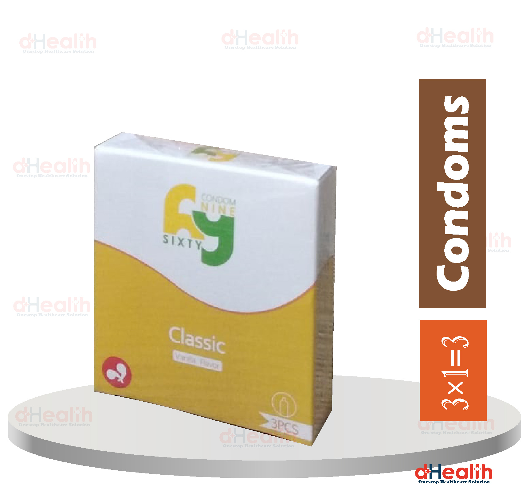 Picture of Kohinoor 69 Classic Vanilla Flavor Condom 2,s Combo Pack (3x2)=6 Pcs