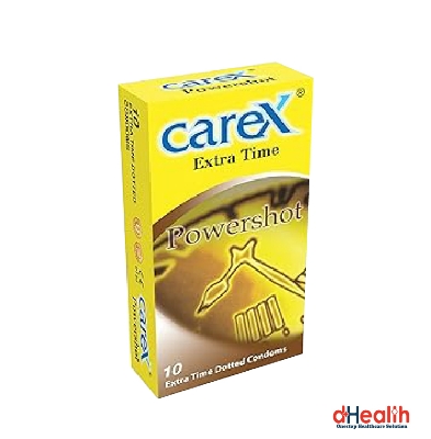 Picture of Carex Extra Time Powershot Condom 10pcs Single Pack