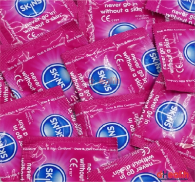Picture of SKINS Dots & Ribs Premium Condoms Single Pack (4x1)=4Pcs (UK)