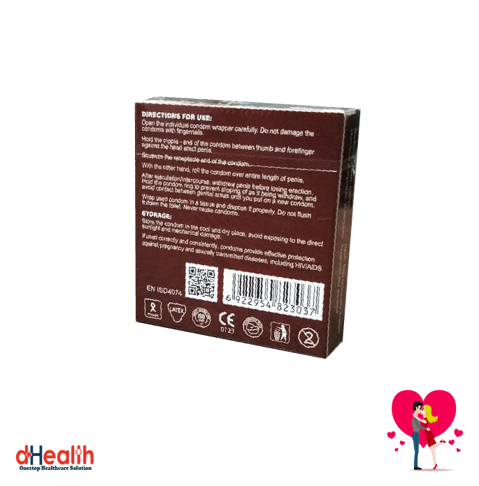 Picture of Kohinoor Feel Ribbed Strawberry Flavor Condom 2,s Combo Pack (3x2)=6 Pcs