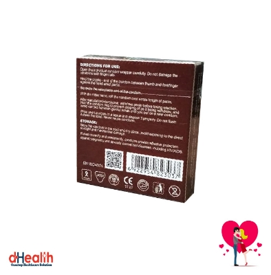 Picture of Kohinoor Feel Ribbed Strawberry Flavor Condom 2,s Combo Pack (3x2)=6 Pcs