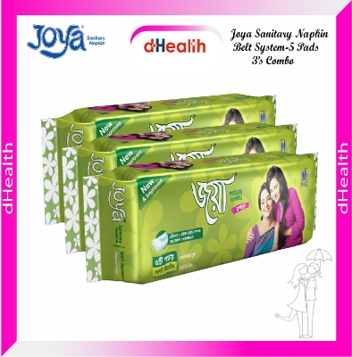Picture of Joya Sanitary Napkin Belt System -5 Pads S 3,s Combo Pack (Panty/Wings System)