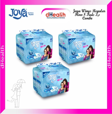 Picture of Joya Wings Regular Flow 8 Pads 3,s Combo Pack (Panty/Wings System)