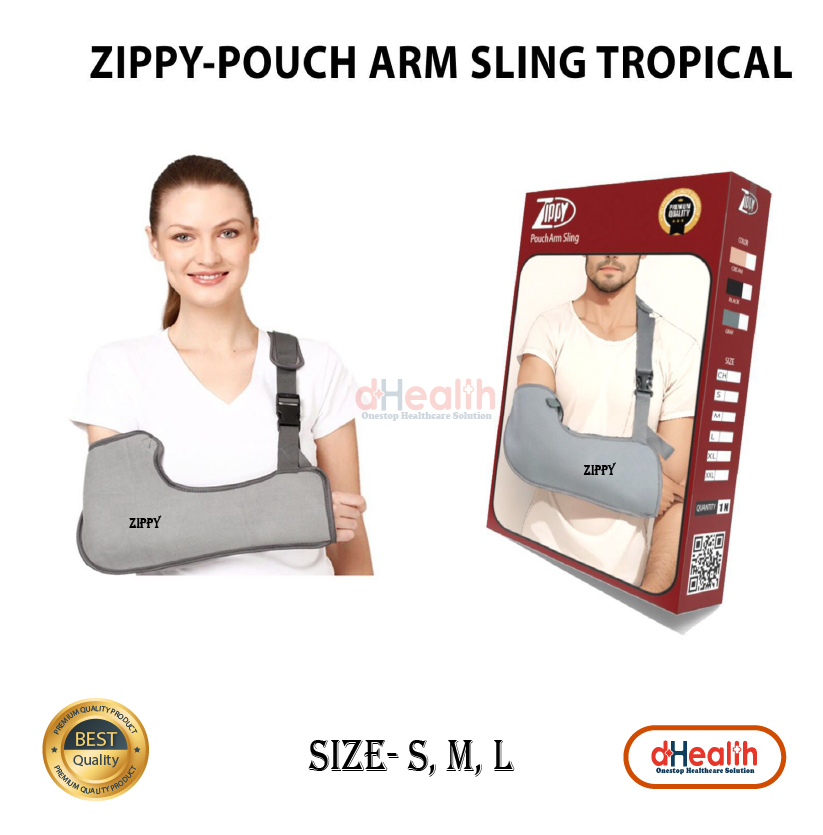 Picture of Arm Sling Pouch For Fracture Support For Arm Movement For Men & Women Immobilization Support for Both Hand