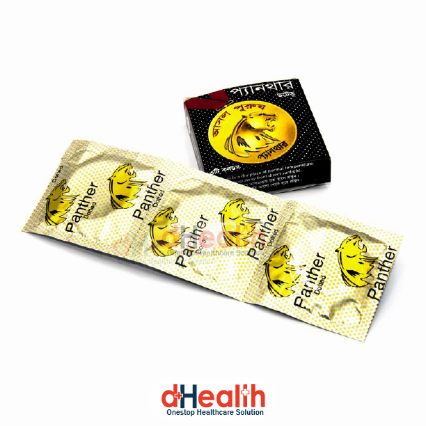 Picture of Panther Dotted Condoms 4 Pack Combo, Total 12 pcs