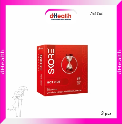 Picture of Skore 1500+ Dots Not Out Extra Time Condom Indian 1 Packet (3pcs)