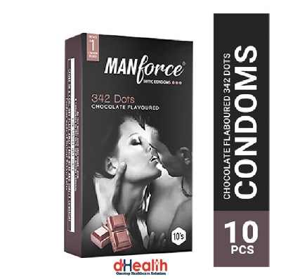 Picture of Manforce Chocolate Flavoured Condom For Men - 10Pcs Pack (India)