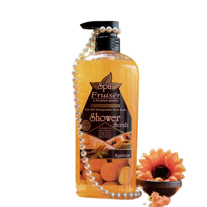 Picture of International Malaysian product Body wash Shower scrub SPA Apricot used for male / female- 730 ml