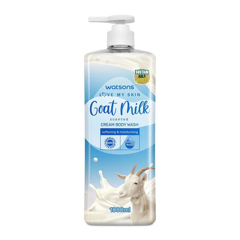 Picture of Watsons Goat Milk Scented Cream Body Wash 1000ml