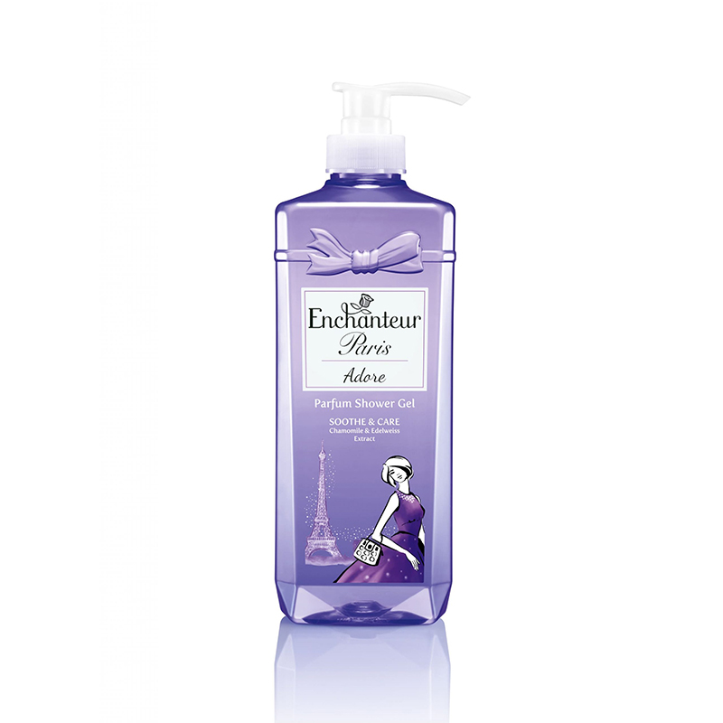 Picture of International Malisiyan Product Enchanteur Paris Adore Soothe & Care Parfum Shower Gel with Chamomile & Edelweiss Extract 750gm