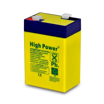 Picture of Defender 12 inch Charger Fan Rechargeable Battery Sealed Lead-Acid Battery (Clip System) - Battery ModeL HP-6V -4 -5 Ampere- Stay Powered With Ampere Charger Fan