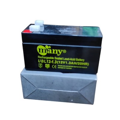 Picture of Rechargeable Sealed Lead-Acid Battery -Many 12Volt1.3 Ampere Battery -540 Gram-Size(L-3.82mm X W-1.69mm X H-2.28mm )