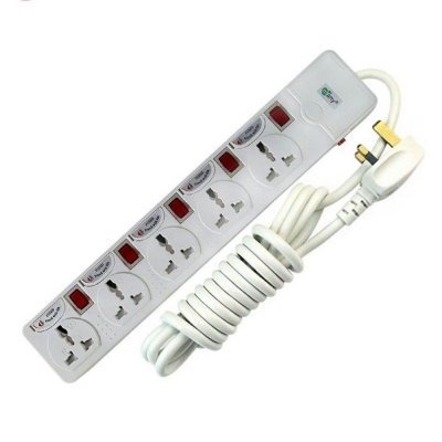 Picture of Multiplug  Many Business Class 5 Port Model MTS-154=3 Pin Plug /5 miter (16 Fit/Hand)-Individual Fuse With over Load protection