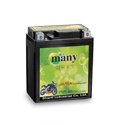 Picture of Many Maintenance Free Bike Battery Model-YTX7L-BS (12V7Ah)