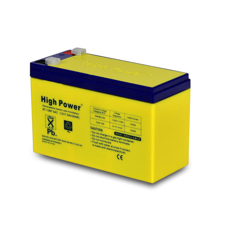 Picture of Battery for UPS Rechargeable Sealed Lead-Acid Battery High Power 12v.7.5Ah