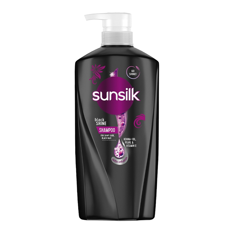 Picture of International Thailand product hair care product Sunsilk shampoo Black used for male/ female - 625 ml