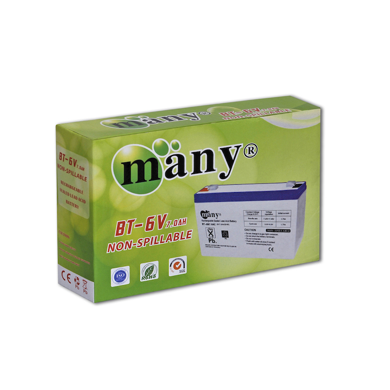 Picture of Battery Heavy duty  Rechargeable Sealed Lead-Acid Battery Many 6V7.0Ah