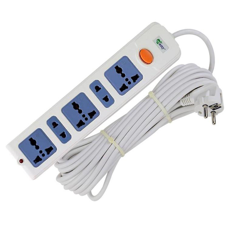 Picture of Multiplug Many Big Cable 5 Port MTS-305 Heavy Use=10 miter wire-33 Feet/hand