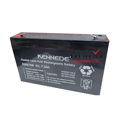 Picture of Battery Rechargeable Sealed Lead-Acid Battery High Power 6v.7.0Ah
