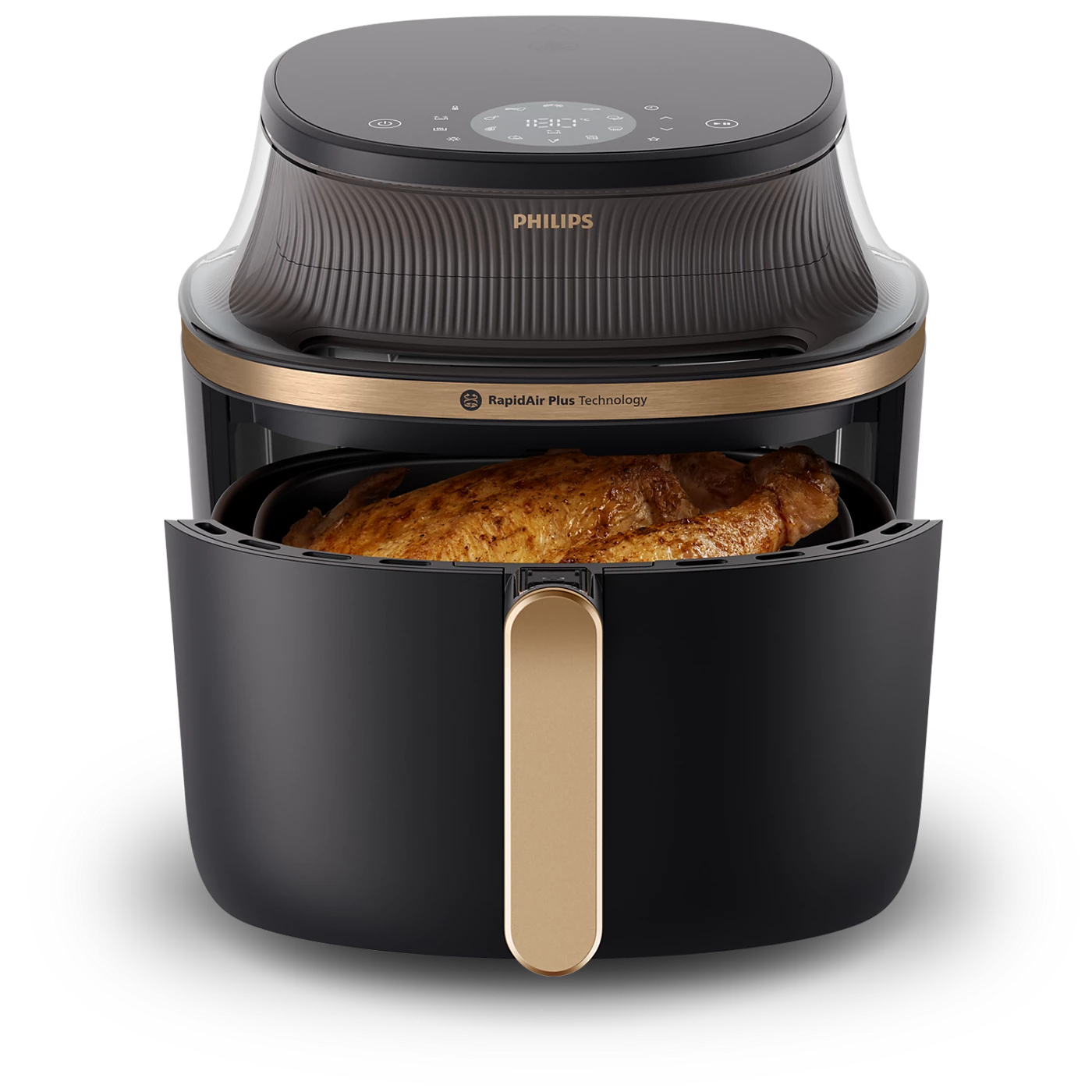 Picture of Philips Air Fryer 2000W 7.2L, 16 cooking functions in 1 with Connected Cooking Window  (NA342/09) 