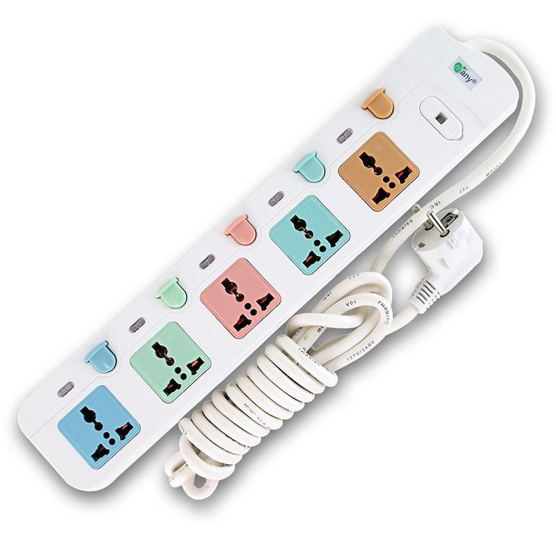 Picture of Multiplug Many Business Class 5 Port Socket-158=2Pin Plug /5 Miter Wire