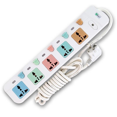 Picture of Multiplug Many Business Class 5 Port Socket-158=2Pin Plug /5 Miter Wire