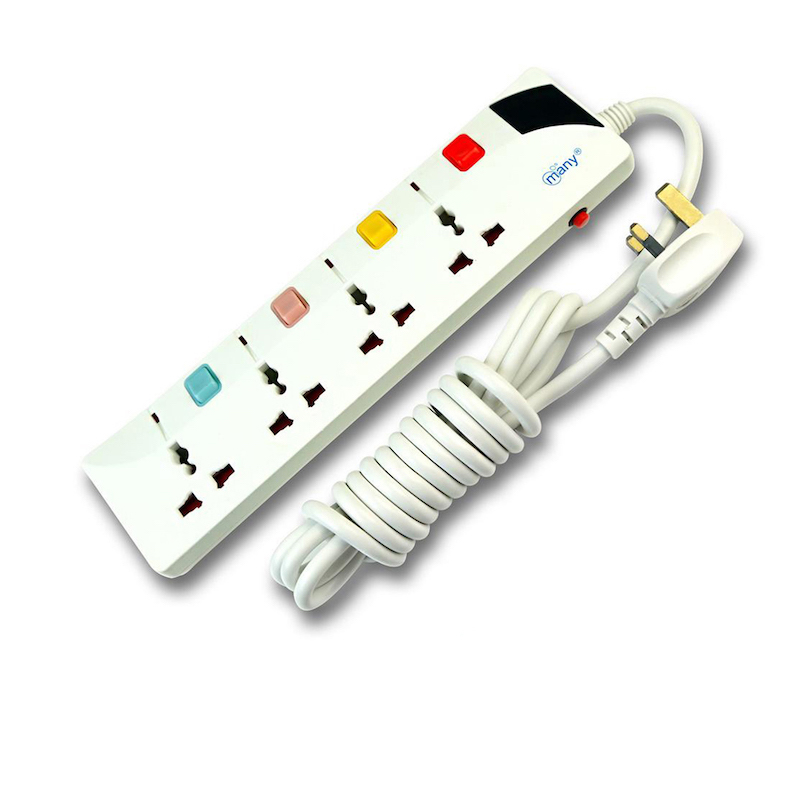 Picture of Multiplug Many Business Class 4 Gang MTS-147=3P/3M - Multi Plug