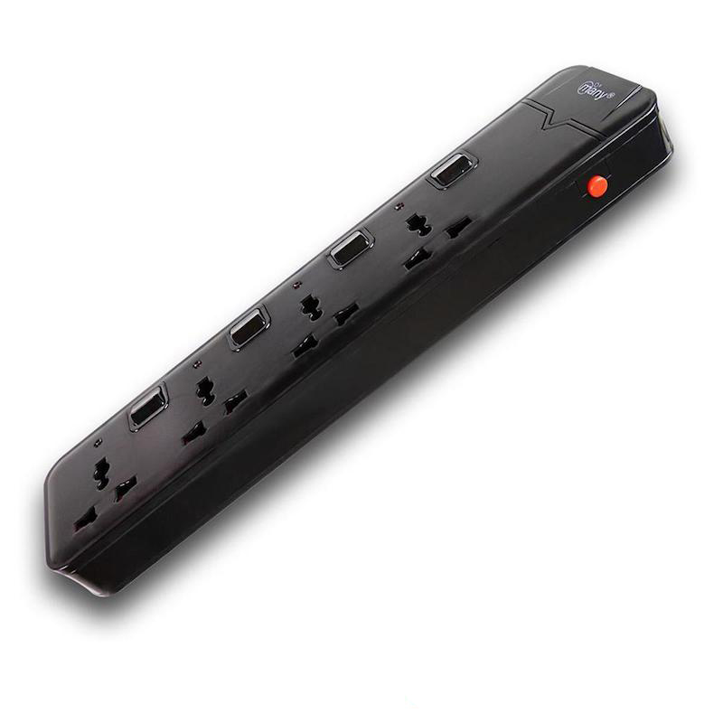 Picture of Multiplug Many Heavy Duty Black 4 Gang MTS-G241