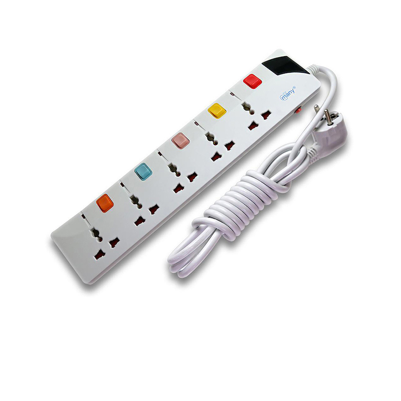 Picture of Multiplug Many Business Class 5 Gang -G157=2P Plug/3 Miter Wire