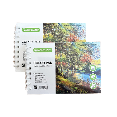 Picture of 44023 - Acmeliae Color Pad For Oil Based Color Pencils (30 Page, 160g, 32K 184*130mm)