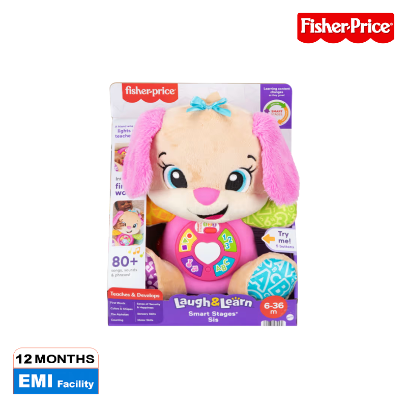 Picture of Fisher Price JCT11 Laugh & Learn Smart Stages Sis Pink Plush