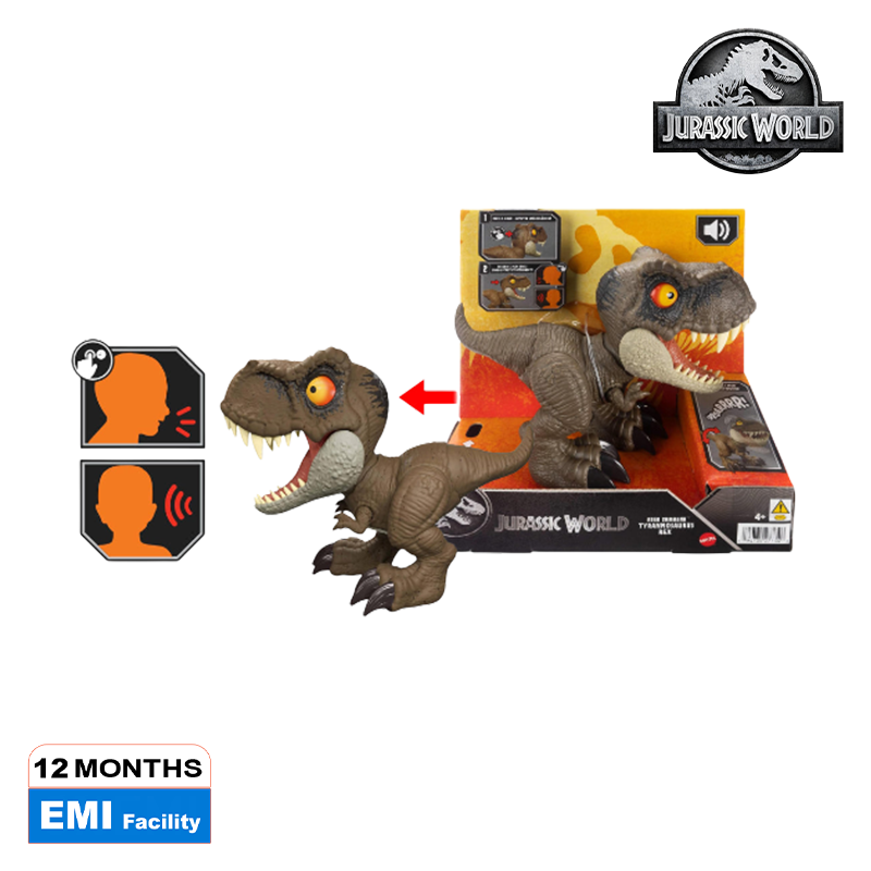 Picture of Jurassic World JCW01 Roar Command Tyrannosaurus Rex Dinosaur Figure Toy