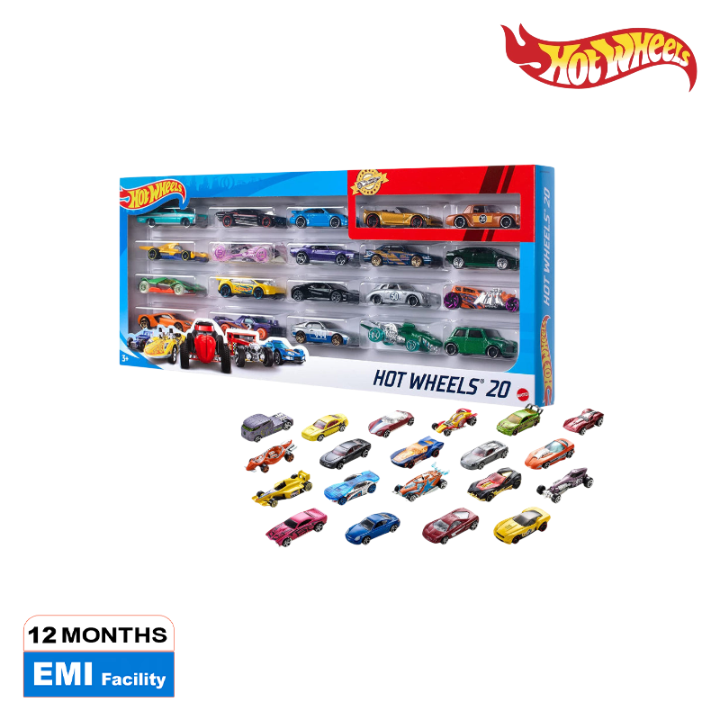 Picture of Hot Wheels H7045 BASIC 20 PACK GIFT BOX ASST. 2018, Ages 3+