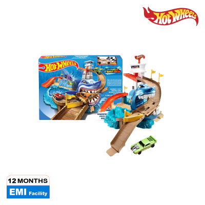 Picture of Hot Wheels BGK04 Color Shifters Sharkport Showdown (Damage Box), Ages 5+