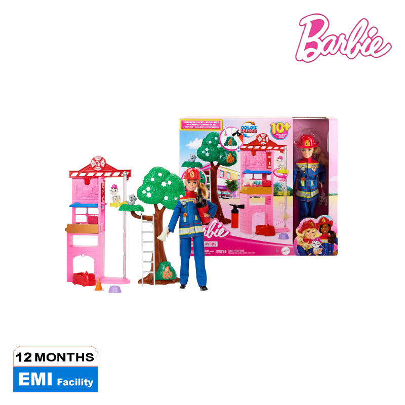 Picture of Barbie HRG55 Firefighter Playset With Blonde Fashion Doll