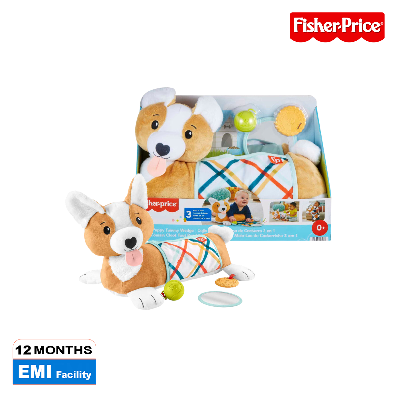 Picture of Fisher-Price HJW10 3-in-1 Puppy Tummy Wedge