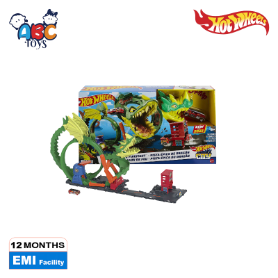 Picture of Hot Wheels HDP03 Track Set City Dragon Drive Firefight, Ages 5+