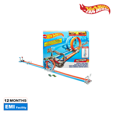 Picture of Hot Wheels GFH85 Double Loop Dash Track Set, Ages 5+