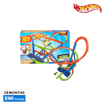 Picture of Hot Wheels HGV67 Track Set And 1:64 Scale Toy Car, Ages 5+