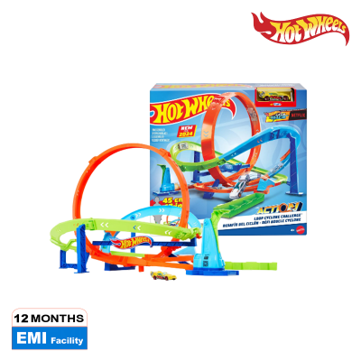 Picture of Hot Wheels HTK16 Cyclone Challenge Track Set, Ages 5+